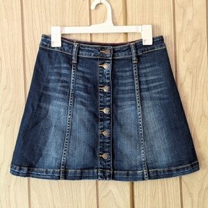 Cello Jeans Button Front Mini Skirt
